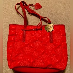 NWT - Bright and Beautiful Red Gracie Tote by Princess Vera Wang